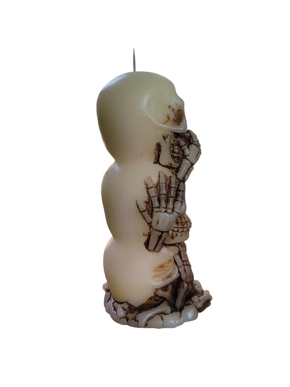 Triple Stacked Real Wax Halloween Flameless Candle NWOT